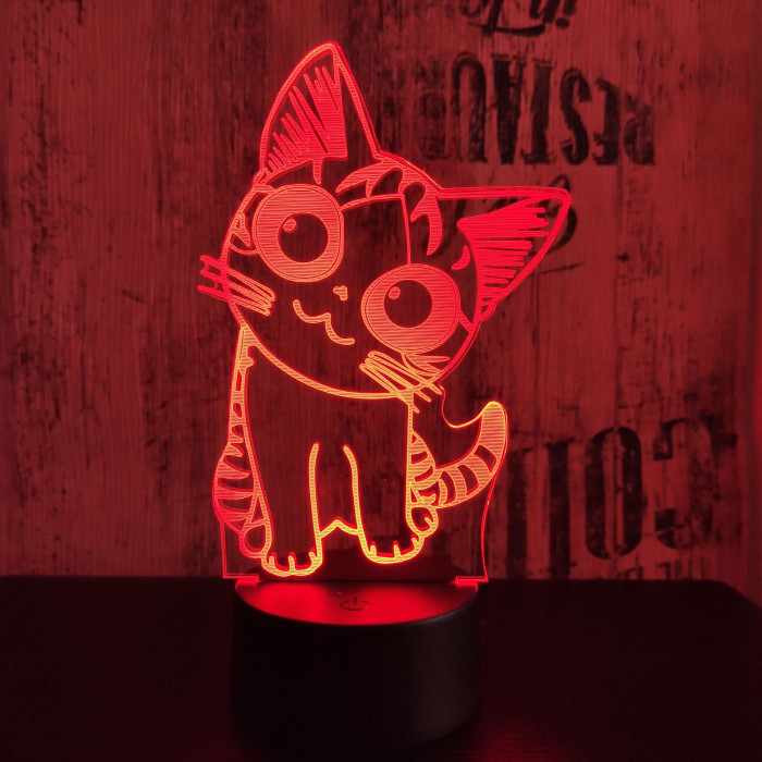 Cica 2 3D led lámpa