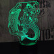 Delfin és hableány 7 színű 3D led lámpa