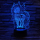 Pegazus 7 színű 3D led lámpa