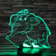 Elefánt bébi 2 7 színű 3D led lámpa