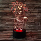 Zsiráf Bébi 2 7 színű 3D led lámpa
