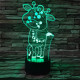 Zsiráf Bébi 2 7 színű 3D led lámpa