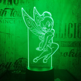 Tündér lány 3D led lámpa