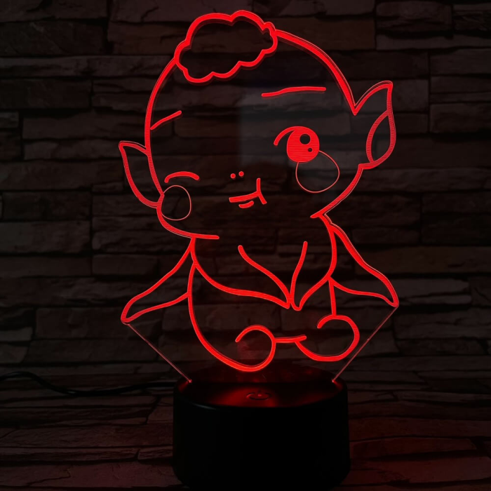 Kobold színű 3D led lámpa