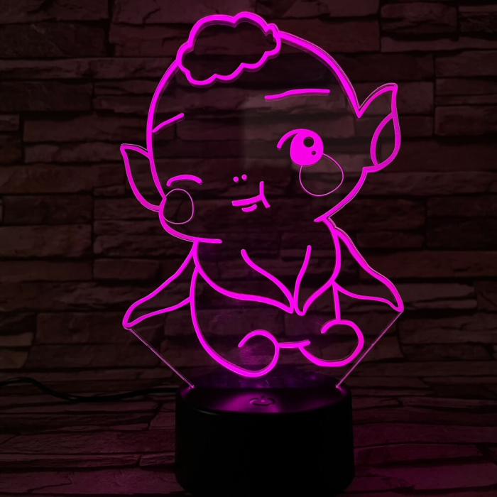 Kobold színű 3D led lámpa