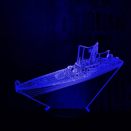 Cirkáló 7 színű 3D led lámpa