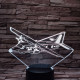 Kétmotoros repülő 7 színű 3D led lámpa