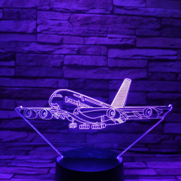 Utasszállító repülő 7 színű 3D led lámpa