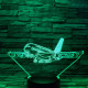 Utasszállító repülő 7 színű 3D led lámpa