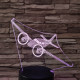 Két motoros repülő 7 színű 3D led lámpa