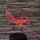 Két motoros repülő 7 színű 3D led lámpa