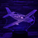 Repülő 7 színű 3D led lámpa
