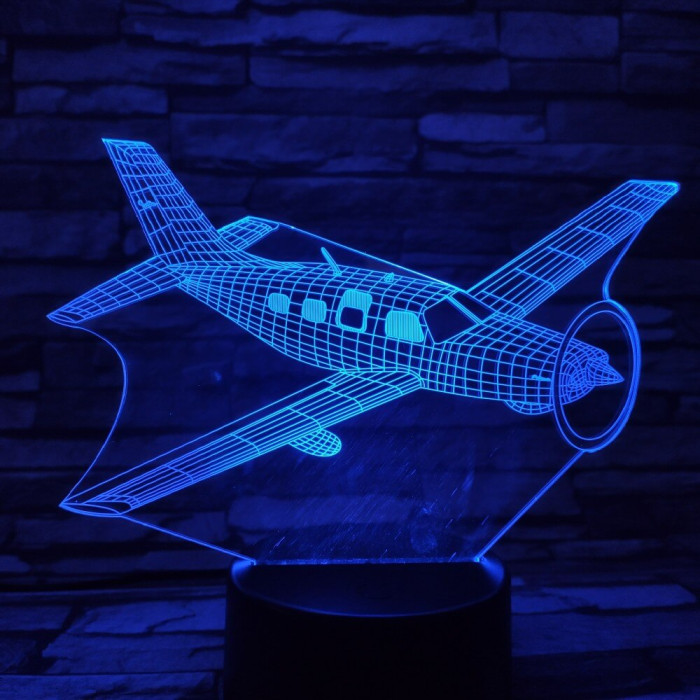 Repülő 7 színű 3D led lámpa