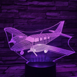 Repülő 2 7 színű 3D led lámpa