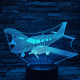 Repülő 2 7 színű 3D led lámpa