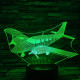 Repülő 2 7 színű 3D led lámpa