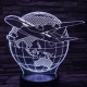 Repülő a föld körül 7 színű 3D led lámpa