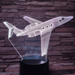Repülő 3 7 színű 3D led lámpa