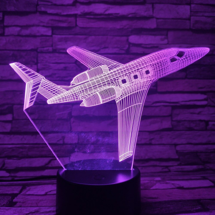 Repülő 3 7 színű 3D led lámpa