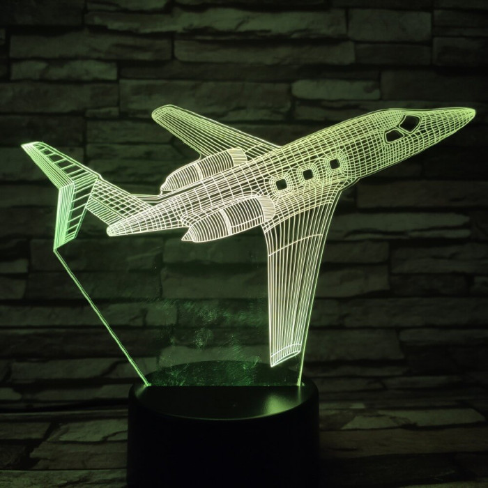 Repülő 3 7 színű 3D led lámpa