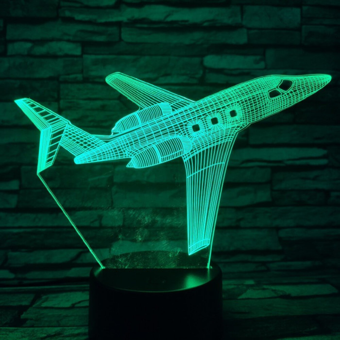 Repülő 3 7 színű 3D led lámpa