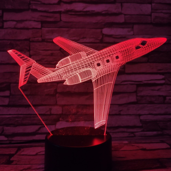 Repülő 3 7 színű 3D led lámpa