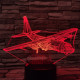 Katonai Repülő 2 7 színű 3D led lámpa