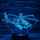 Helikopter 7 színű 3D led lámpa