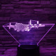 Katonai repülőgép 7 színű 3D led lámpa