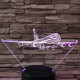 Repülő Utasszállító  7 színű 3D led lámpa