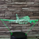 Repülő Utasszállító  7 színű 3D led lámpa