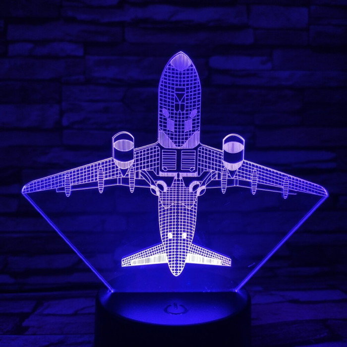 Repülő 4 7 színű 3D led lámpa