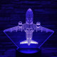 Repülő 4 7 színű 3D led lámpa
