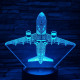 Repülő 4 7 színű 3D led lámpa