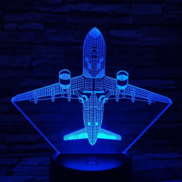 Repülő 4 7 színű 3D led lámpa