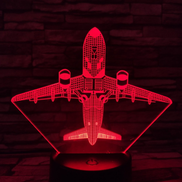 Repülő 4 7 színű 3D led lámpa