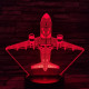 Repülő 4 7 színű 3D led lámpa