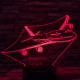Repülő Utasszállító  7 színű 3D led lámpa