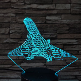 Felszálló repülő 7 színű 3D led lámpa