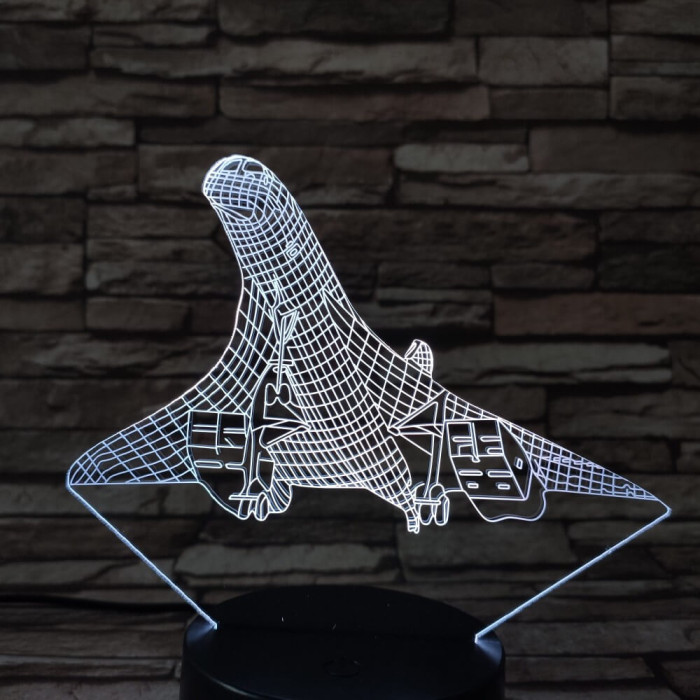 Felszálló repülő 7 színű 3D led lámpa