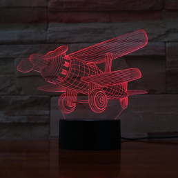 Repülő dupla szárnyú 7 színű 3D led lámpa