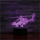 Vadász Helikopter 3D led lámpa