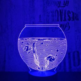 Akvárium 3D led lámpa