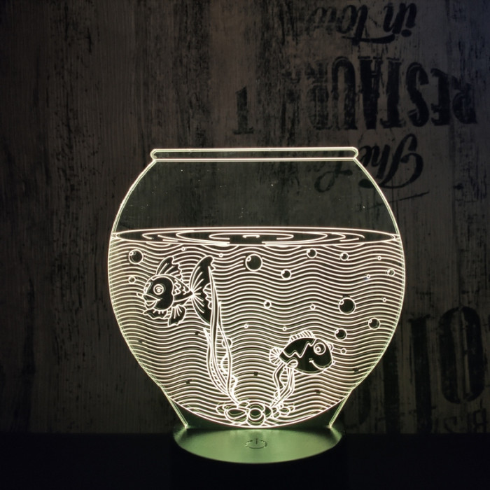 Akvárium 3D led lámpa