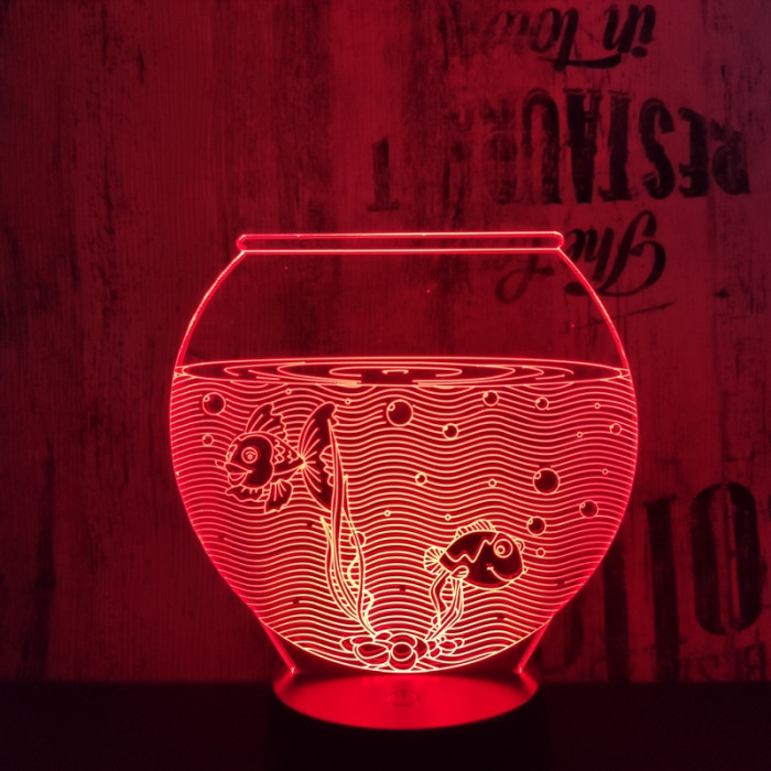 Akvárium 3D led lámpa
