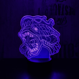 Naboo- i hal 7 színű 3D led lámpa