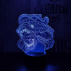 Naboo- i hal 7 színű 3D led lámpa