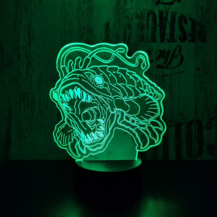 Naboo- i hal 7 színű 3D led lámpa