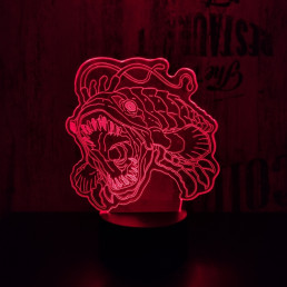 Naboo- i hal 7 színű 3D led lámpa