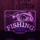 Fishing 3D 7 színű led lámpa